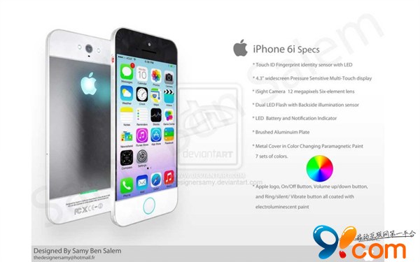4.3英寸金属外壳 全新概念设计iPhone 6i